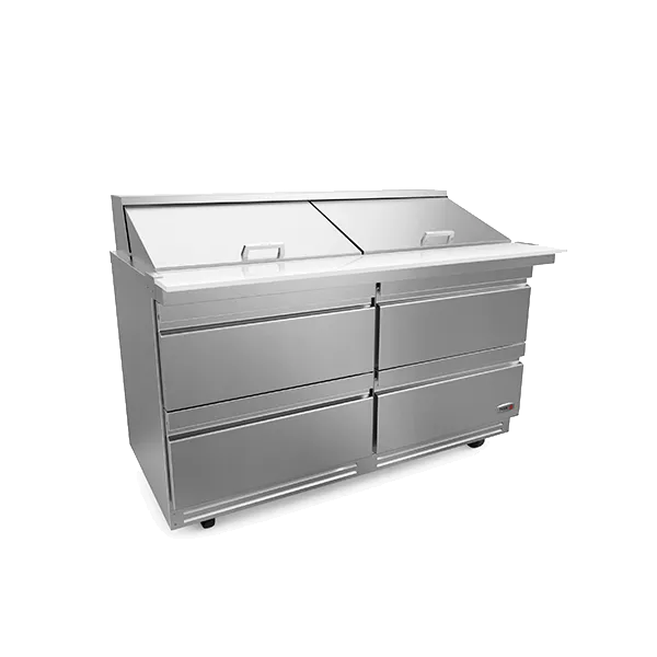 60" Mega Top Table w/ 24 Pans & 4 Drawers