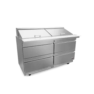 60" Mega Top Table w/ 24 Pans & 4 Drawers