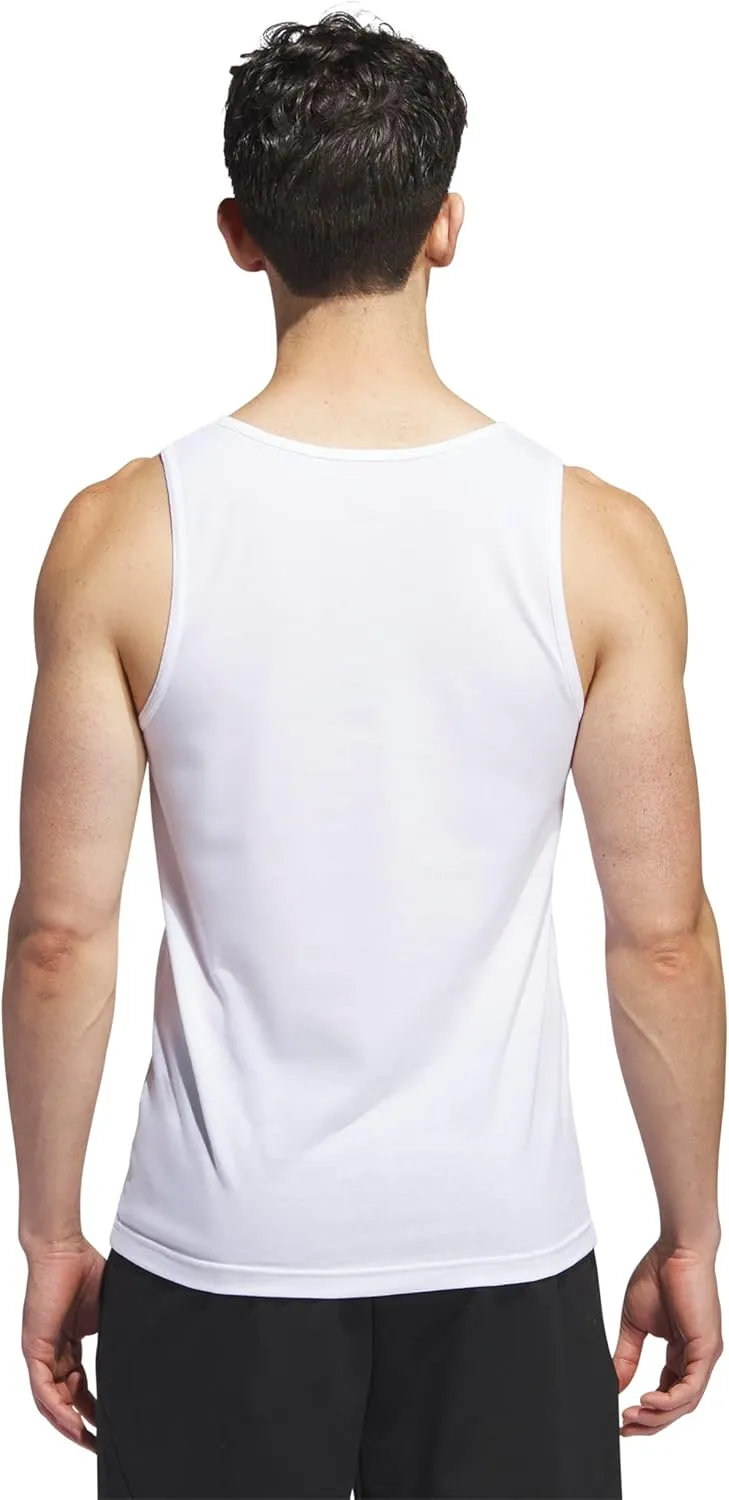 adidas Men's Stretch Cotton Tank Top Undershirts (2-Pack)