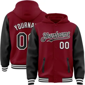 Adult Teens Kids Hoodies Jacket Customized Baseball Team Jerseys Personalized Varsity Leather Bomber Jacket