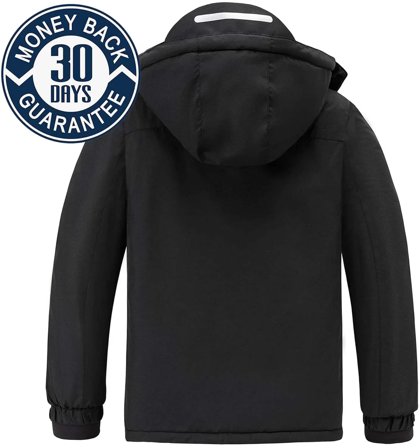 AFILOK Boy's Ski Jacket Waterproof Breathable Kids Fleece Lined Windproof Hooded Snowboard Coats