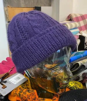 Albee Ladies Italian Angora Cable Knit Toque - 25758