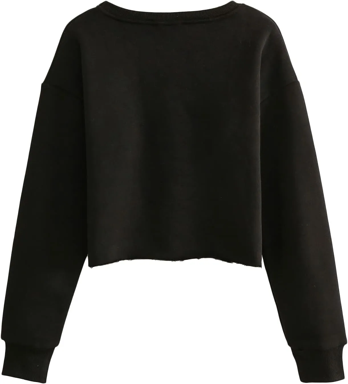 Amazhiyu Womens Pullover Cropped Hoodie Casual Fleece Crop Top for Fall Winter