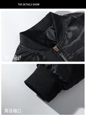Aoleaky Japan Yokosuka Baseball Jacket Autumn Embroidered Eagle Coat,Streetwear Windbreaker