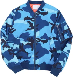 Autumn Winter Jacket Men Cotton Padded Camo1 Ma-1 Thick Mens Coats Hip Hop Flight Jackets Camo Streetwear