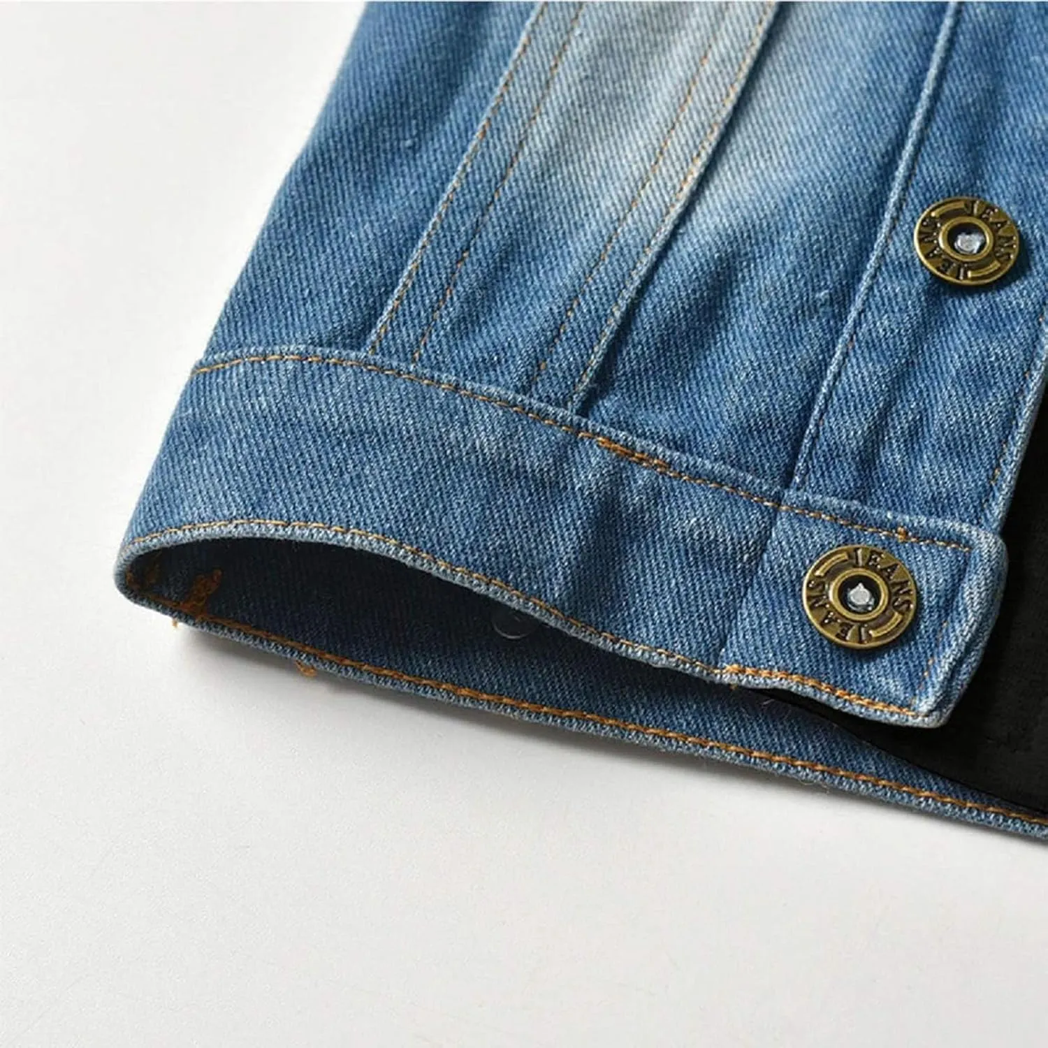 Baby Boys Girls Denim Jacket Kids Toddler Button Down Jeans Jacket Top Coat Outerwear