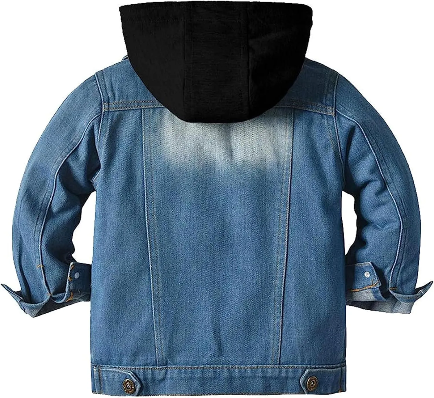 Baby Boys Girls Denim Jacket Kids Toddler Button Down Jeans Jacket Top Coat Outerwear