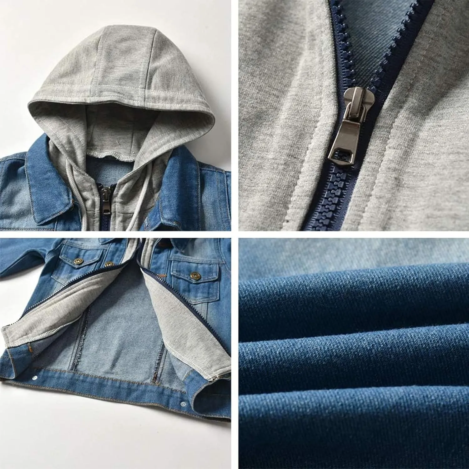 Baby Boys Girls Denim Jacket Kids Toddler Button Down Jeans Jacket Top Coat Outerwear