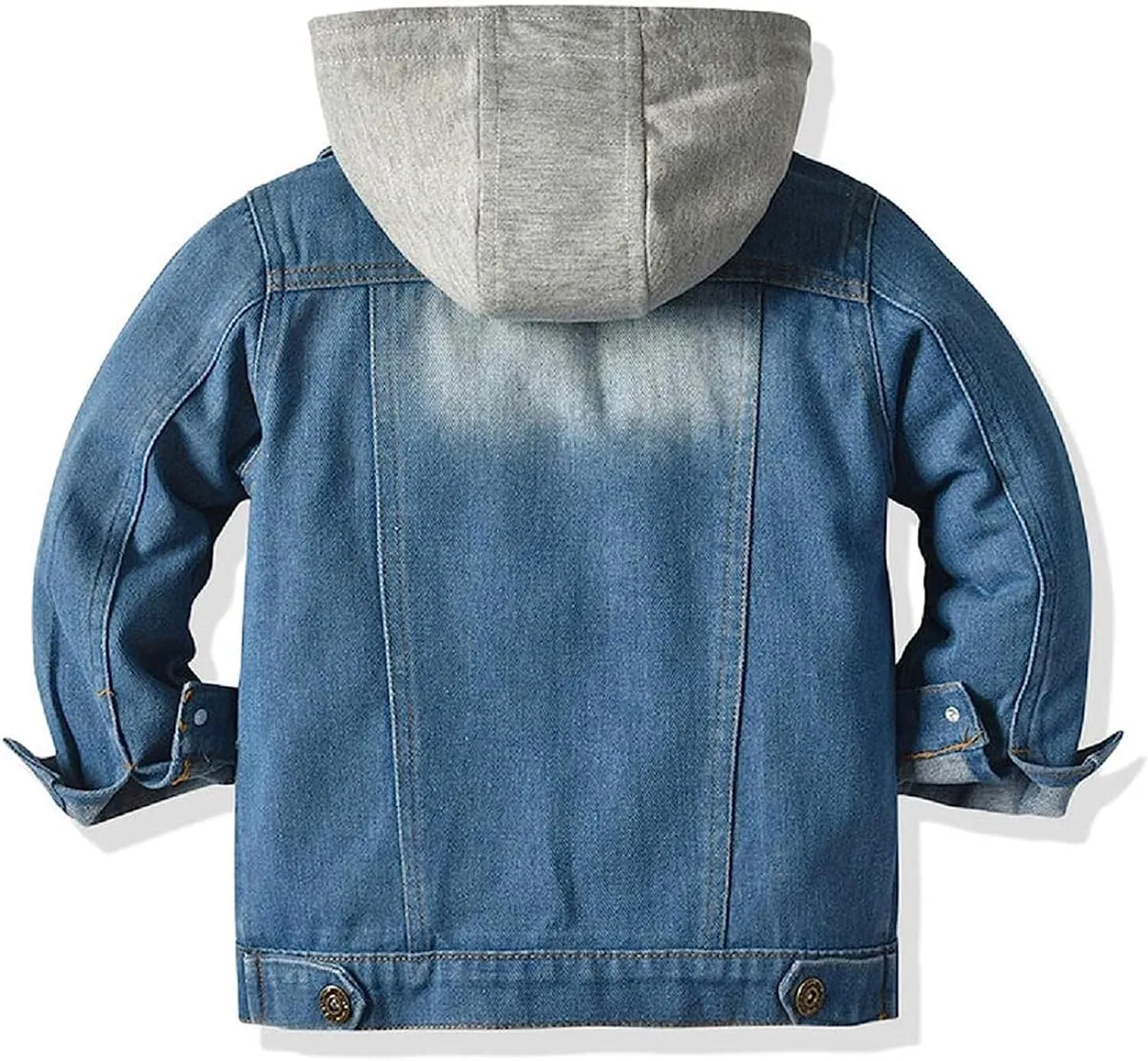 Baby Boys Girls Denim Jacket Kids Toddler Button Down Jeans Jacket Top Coat Outerwear