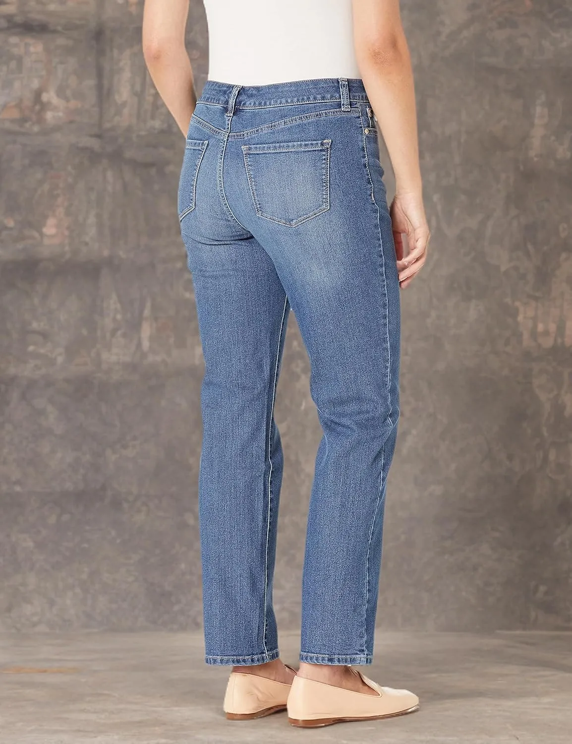 Bandolino Women's Mandie Signature Fit 5 High Rise Jean Plus Size