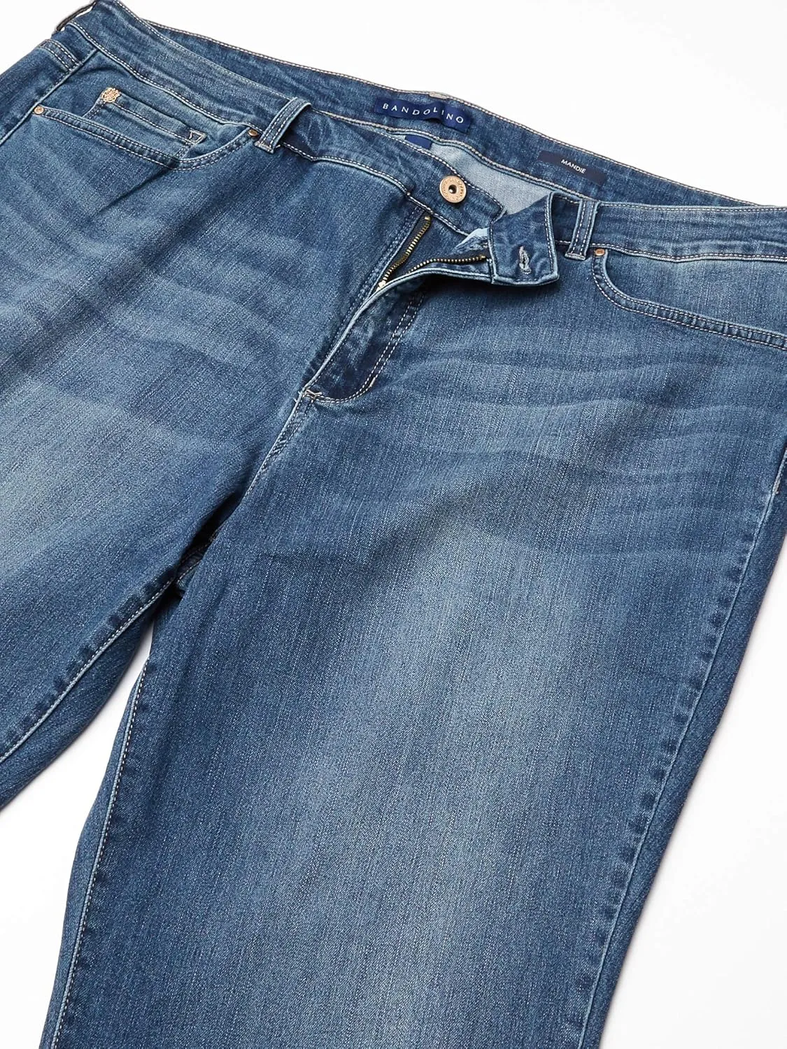 Bandolino Women's Mandie Signature Fit 5 High Rise Jean Plus Size