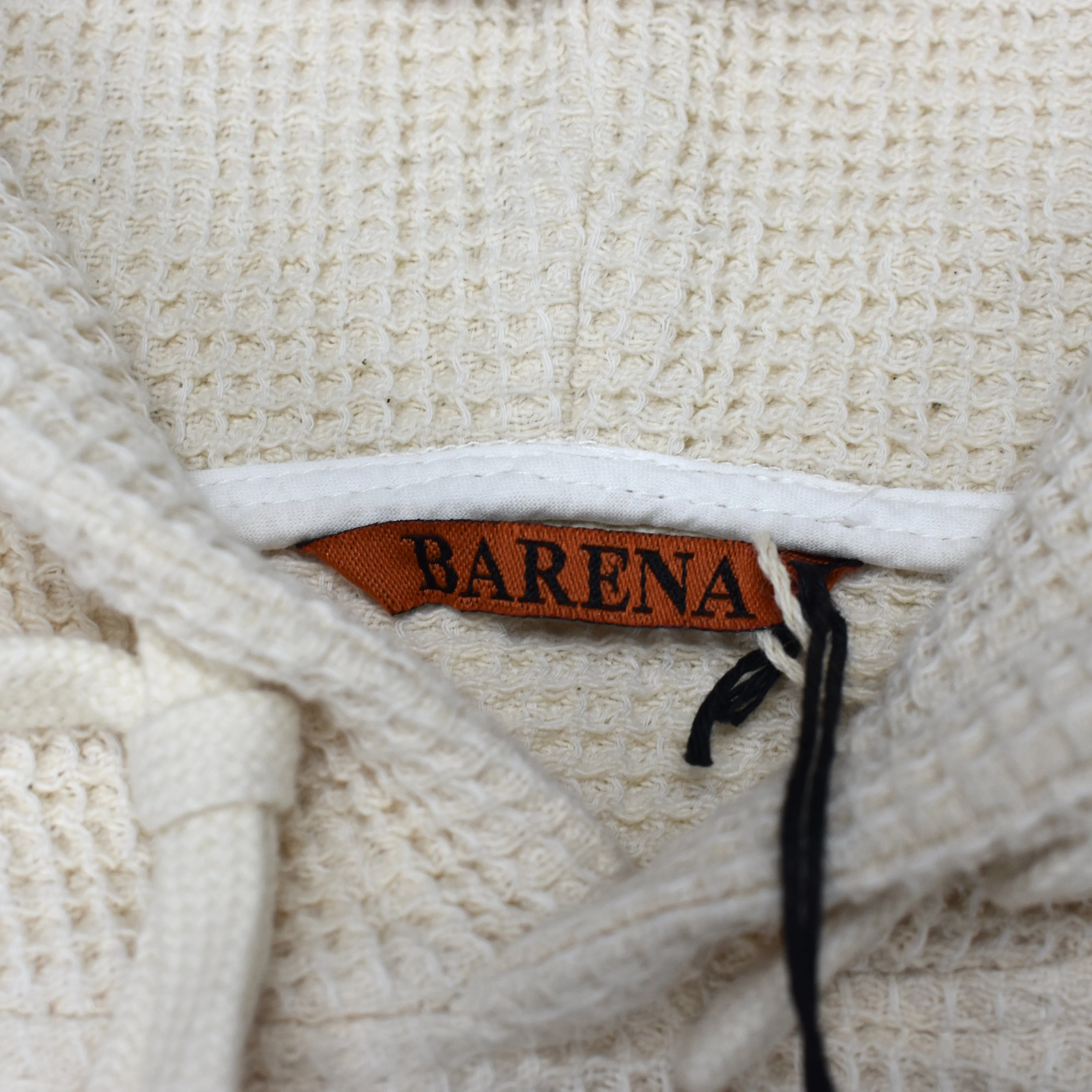 Barena - Cream Waffle Knit Hoodie