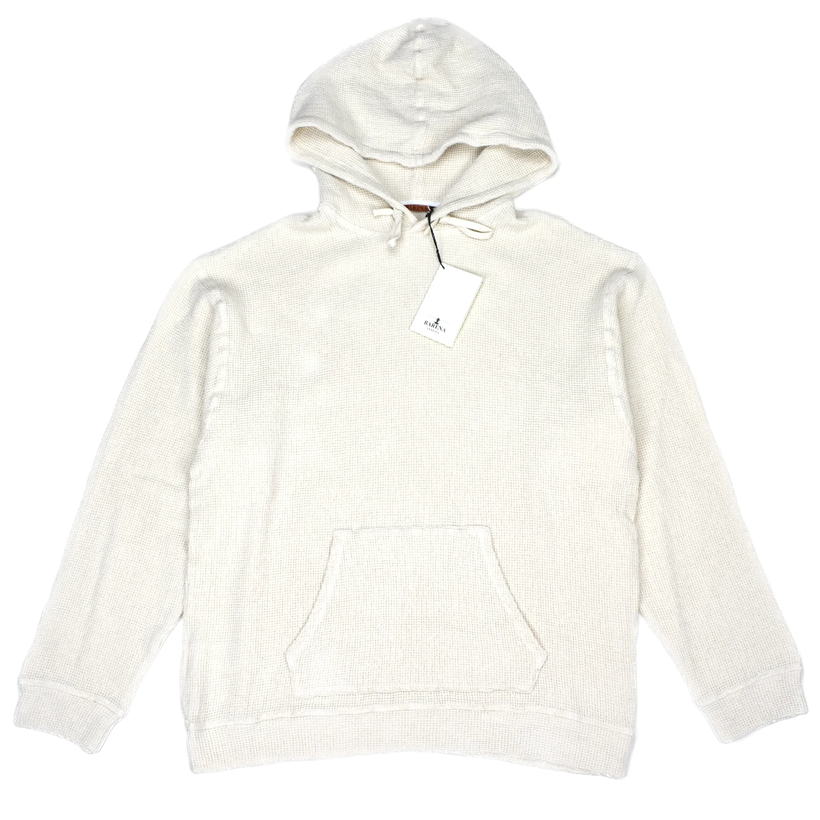 Barena - Cream Waffle Knit Hoodie