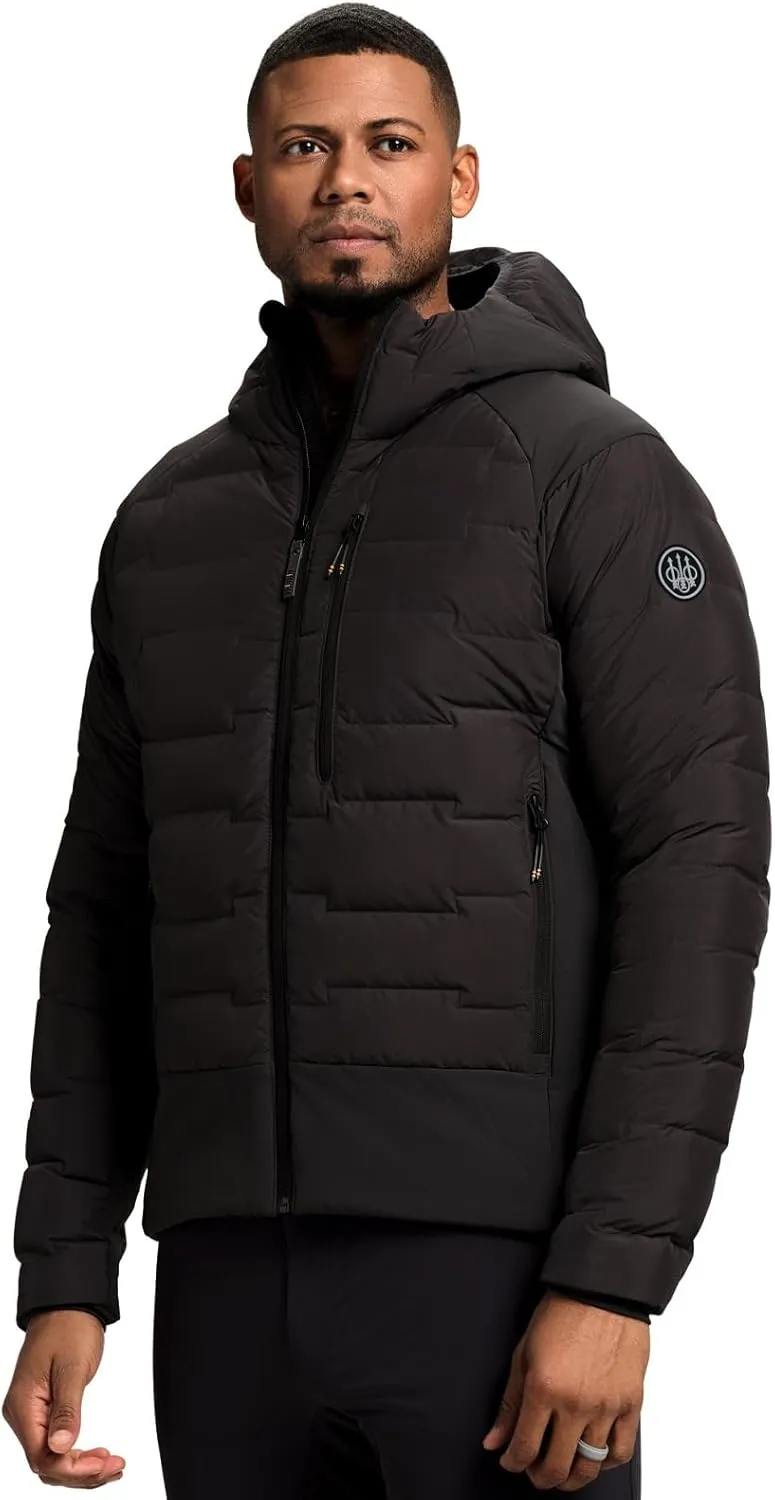 Beretta Men's Tarandus Durable Water-Repellent (DWR) Thermal Hunting Jacket - Goose Down, Integrated Hood & Removable Braces