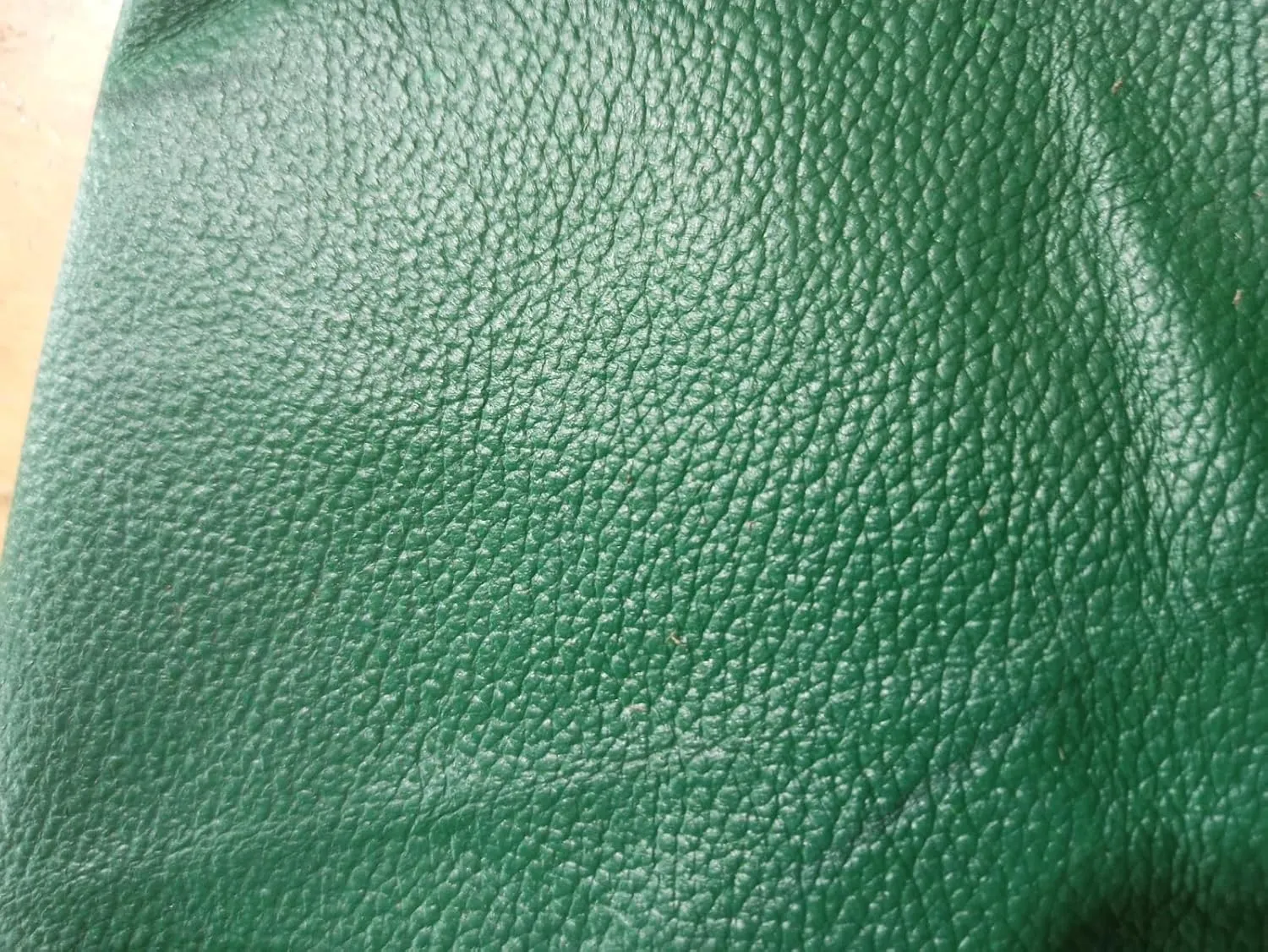 Bomber Jacket Men Motorcycle Biker Racer Baseball Letterman Varsity Jacket Wool Cowhide Leather Dark Green Sleeve