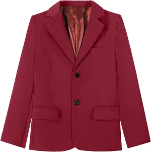Boys Blazer Suit Jacket Formal Slim Fit Kids Sport Coat