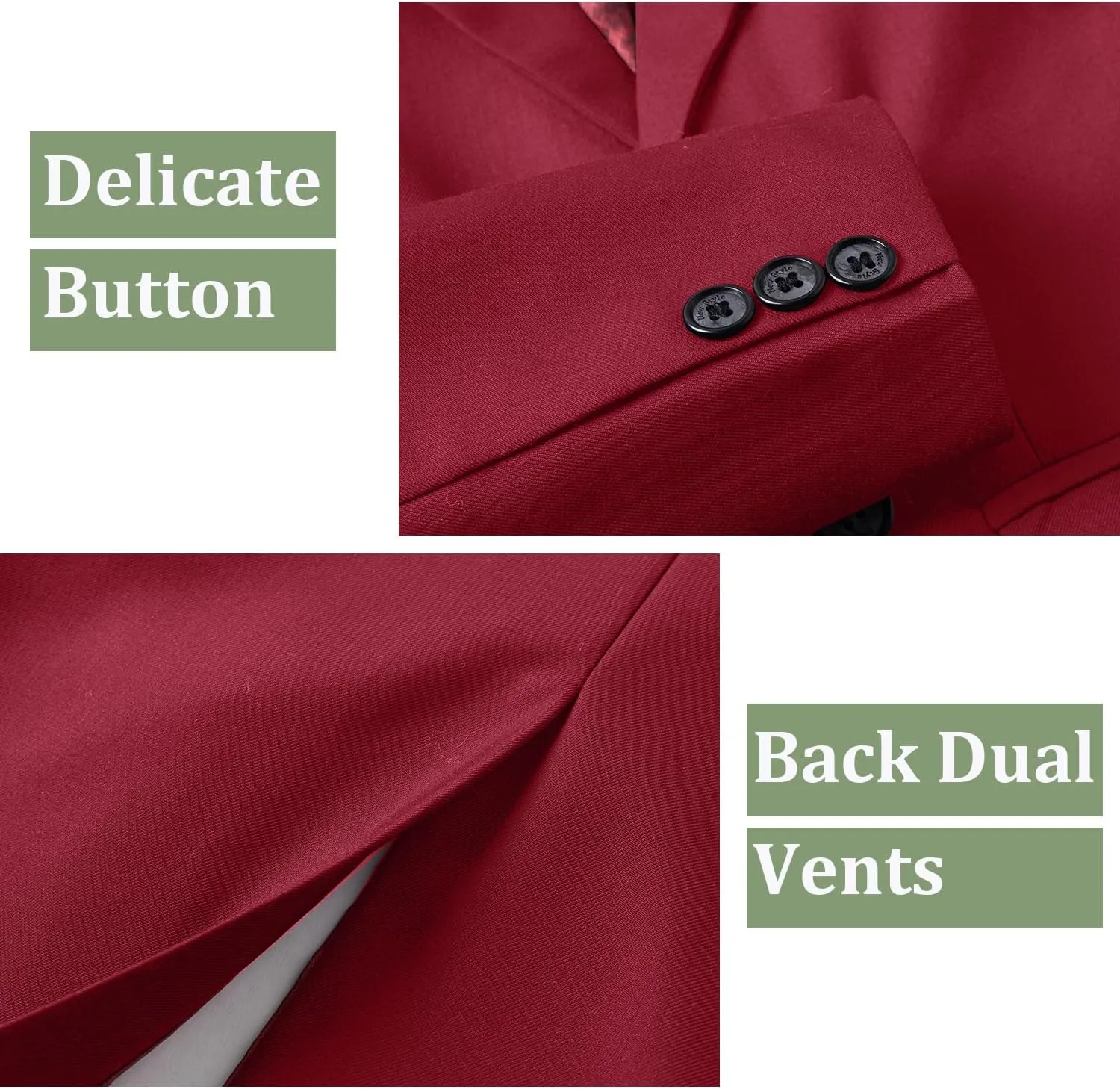 Boys Blazer Suit Jacket Formal Slim Fit Kids Sport Coat