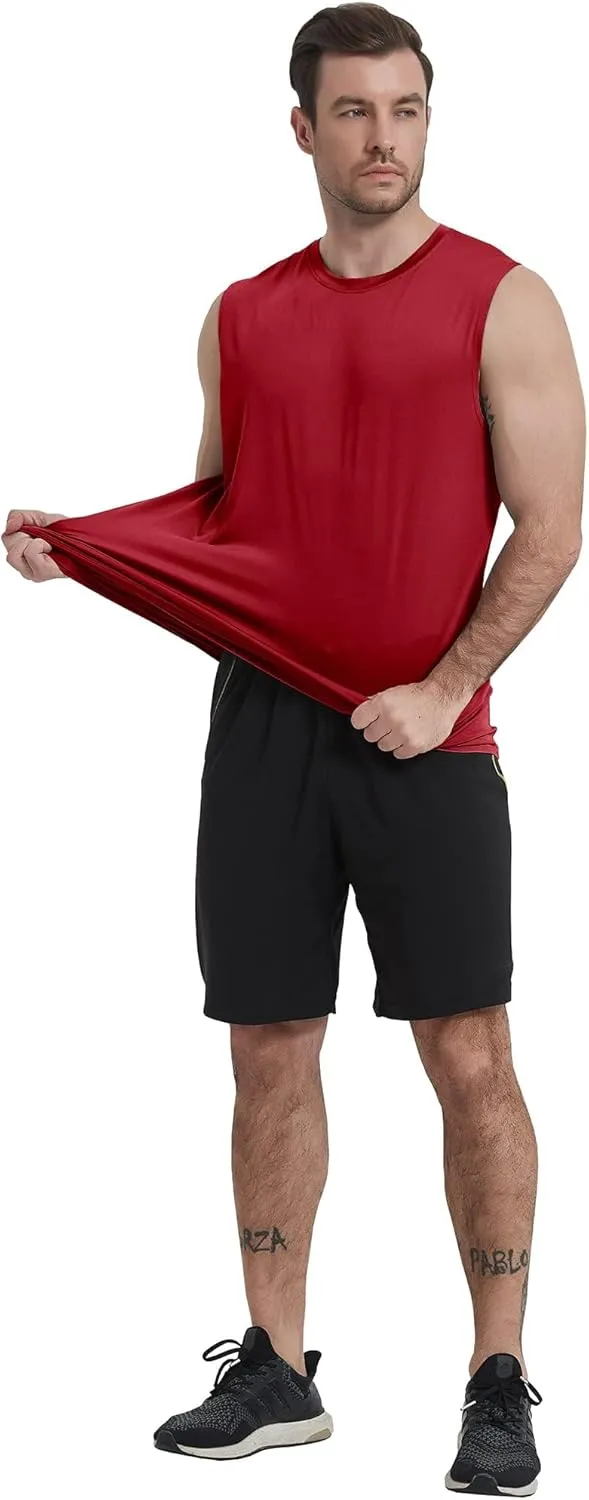 Boyzn Men's 3 Pack Workout Tank Tops Gym Athletic Muscle Tee Bodybuilding Fitness Sleeveless T-Shirts