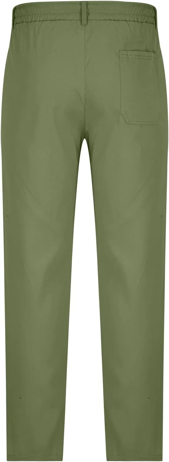 Cambkatl Mens Golf Pants Slim Fit Stretch Work Office Dress Pants Quick Dry Lightweight Casual Chinos Suit Pants with Pockets
