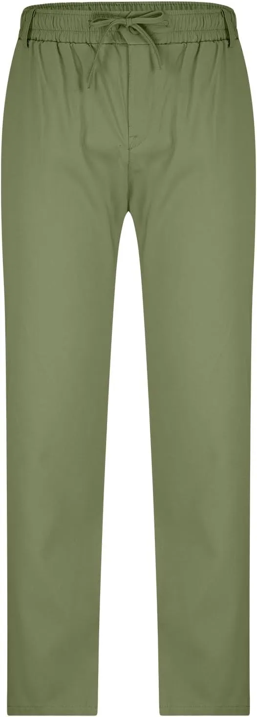 Cambkatl Mens Golf Pants Slim Fit Stretch Work Office Dress Pants Quick Dry Lightweight Casual Chinos Suit Pants with Pockets