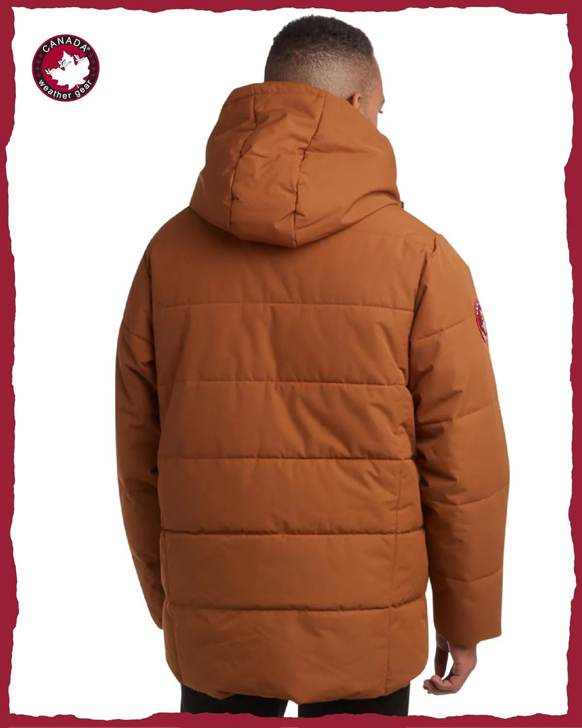 CANADA WEATHER GEAR Men's Winter Jacket  Heavyweight Puffer Jacket  Casual Coat for Men (M-XXL)