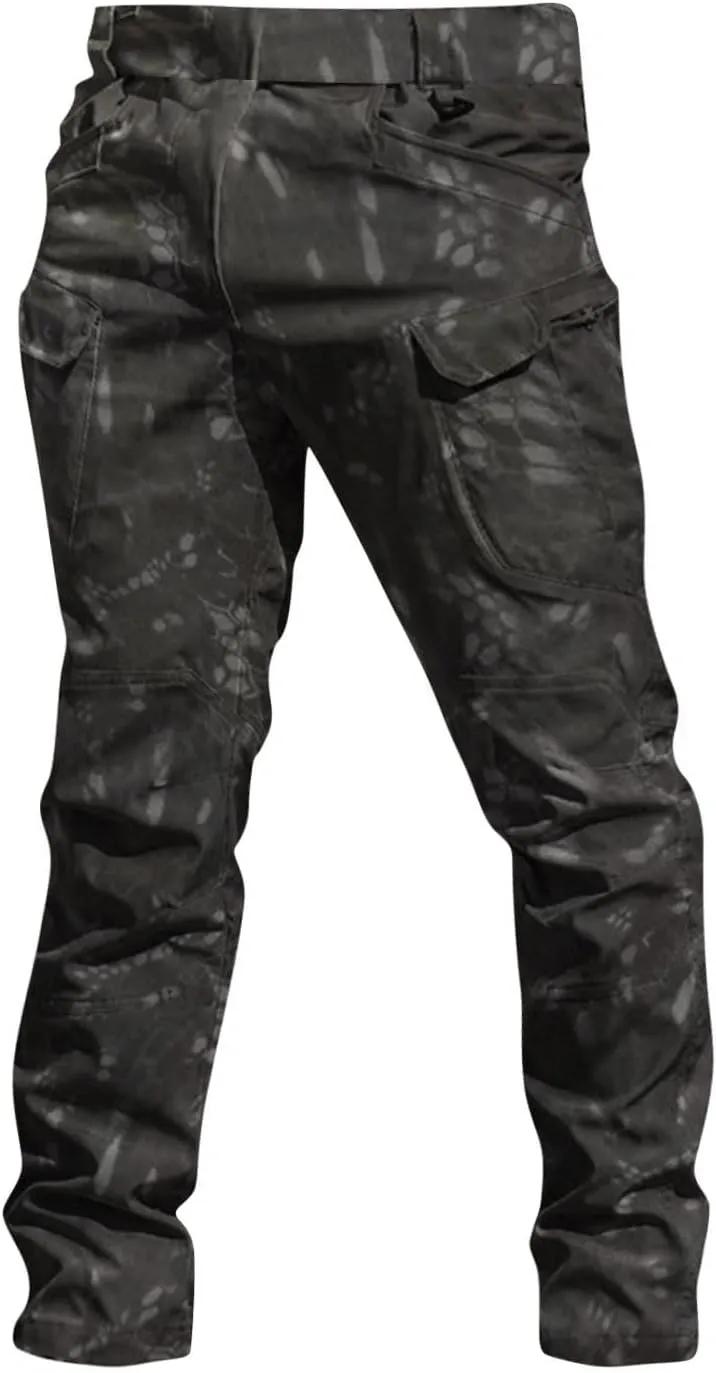 Cargo Pants for Men Baggy Outdoor Waterproof Hiking Work Pants Stretch Multi Pockets Lightweight Classic Tactical Pant