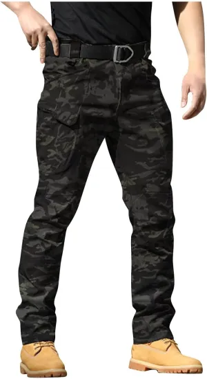 Cargo Pants for Men Baggy Outdoor Waterproof Hiking Work Pants Stretch Multi Pockets Lightweight Classic Tactical Pant