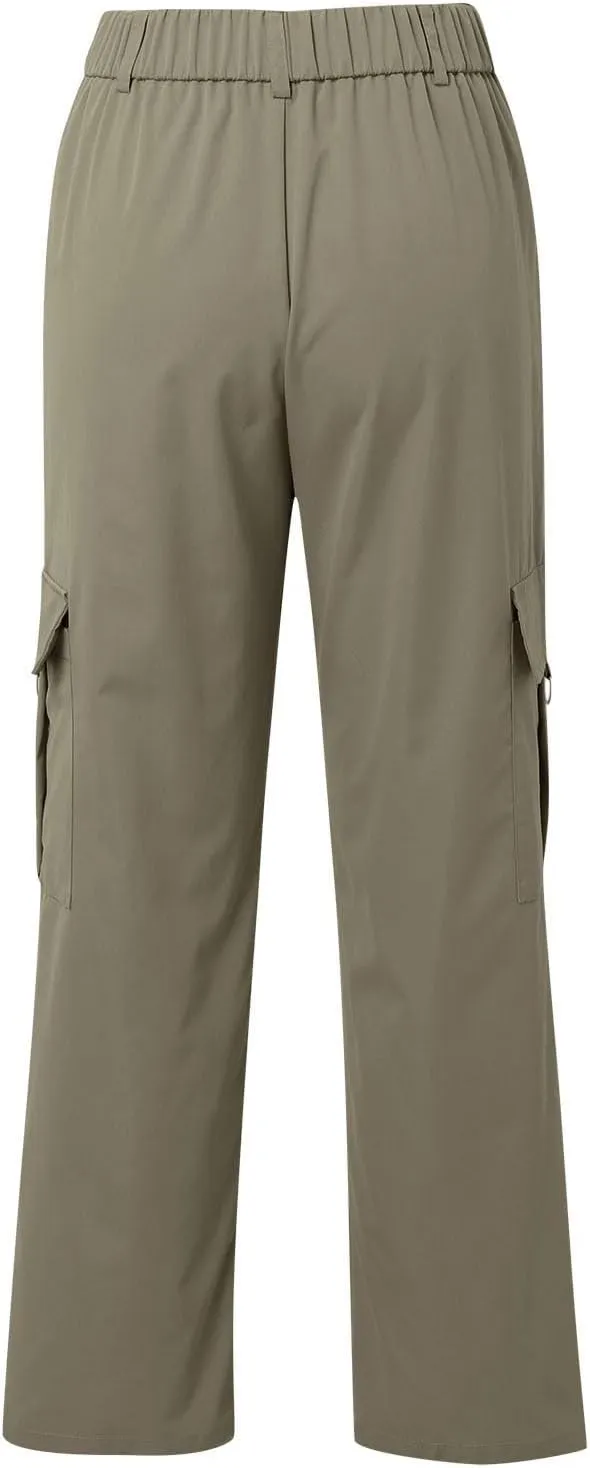 Cargo Pants for Women High Waisted Casual Pants Work Pants Baggy Stretchy Wide Leg Y2K Streetwear with Pockets