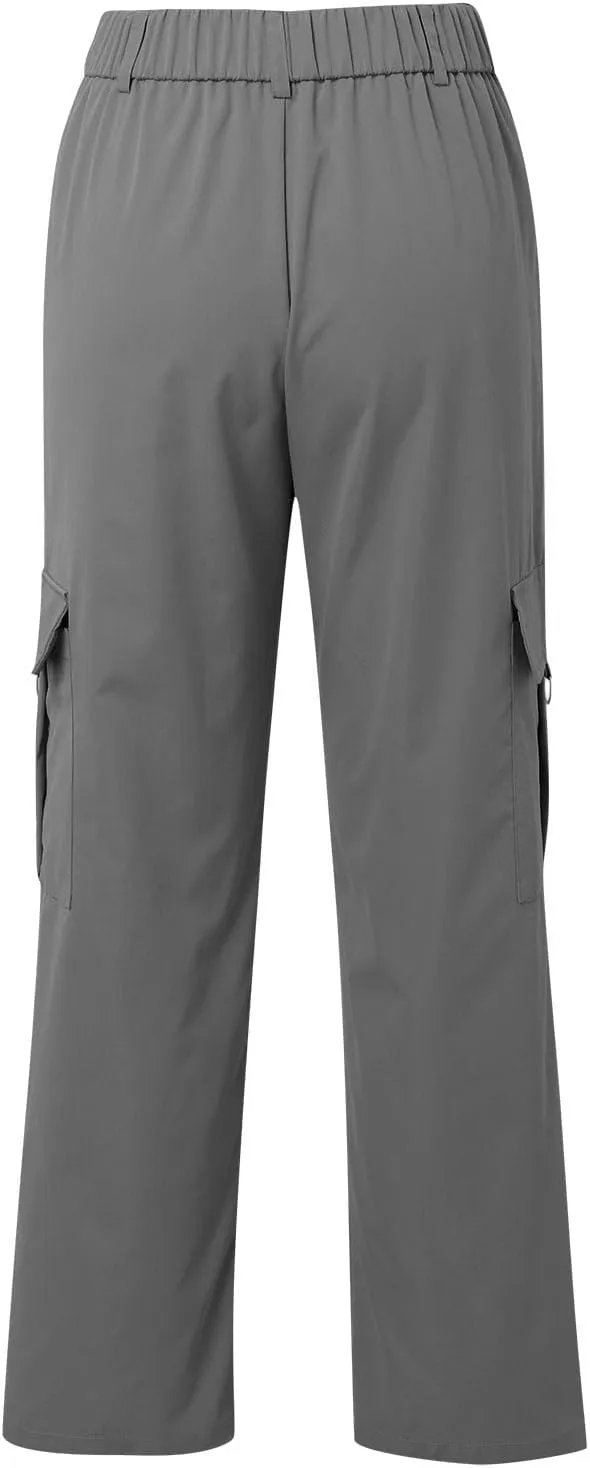 Cargo Pants for Women High Waisted Casual Pants Work Pants Baggy Stretchy Wide Leg Y2K Streetwear with Pockets