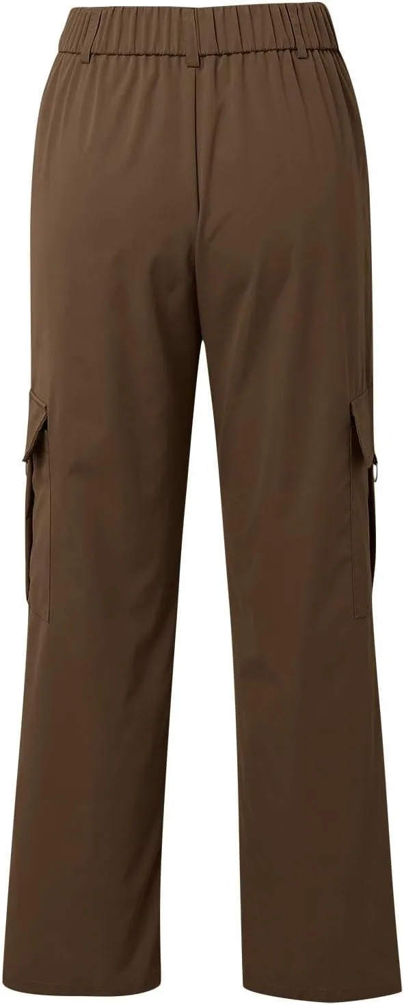 Cargo Pants for Women High Waisted Casual Pants Work Pants Baggy Stretchy Wide Leg Y2K Streetwear with Pockets