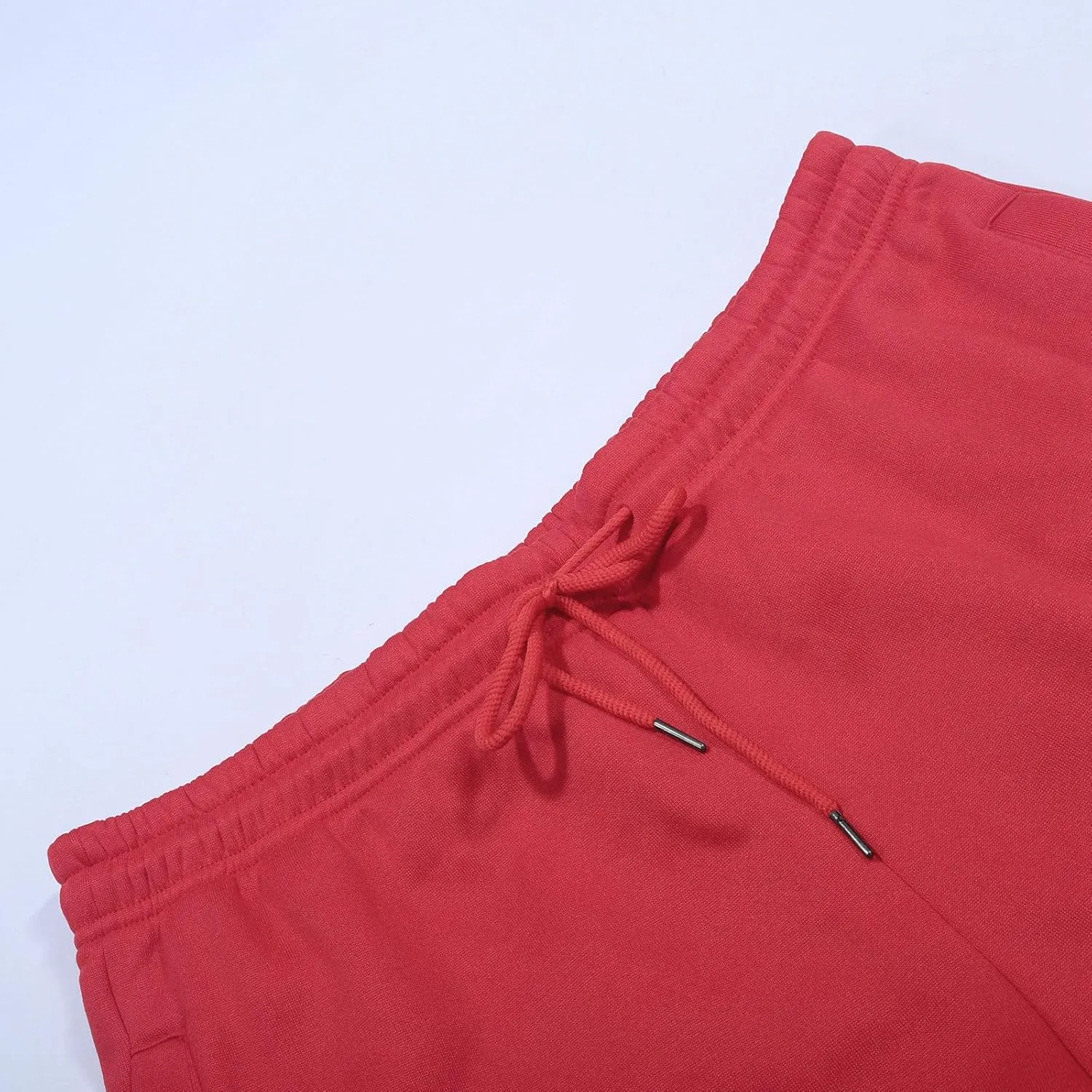 Cargo Sweatpants for Men Heavyweight Fleece Baggy Elastic Waist Drawstring Joggers Fall Trousers with Pockets