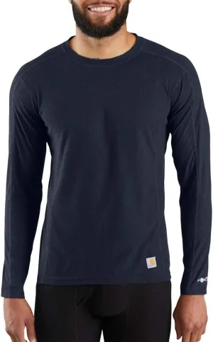Carhartt Men's Force Lightweight Stretch Grid Base Layer Crewneck Top