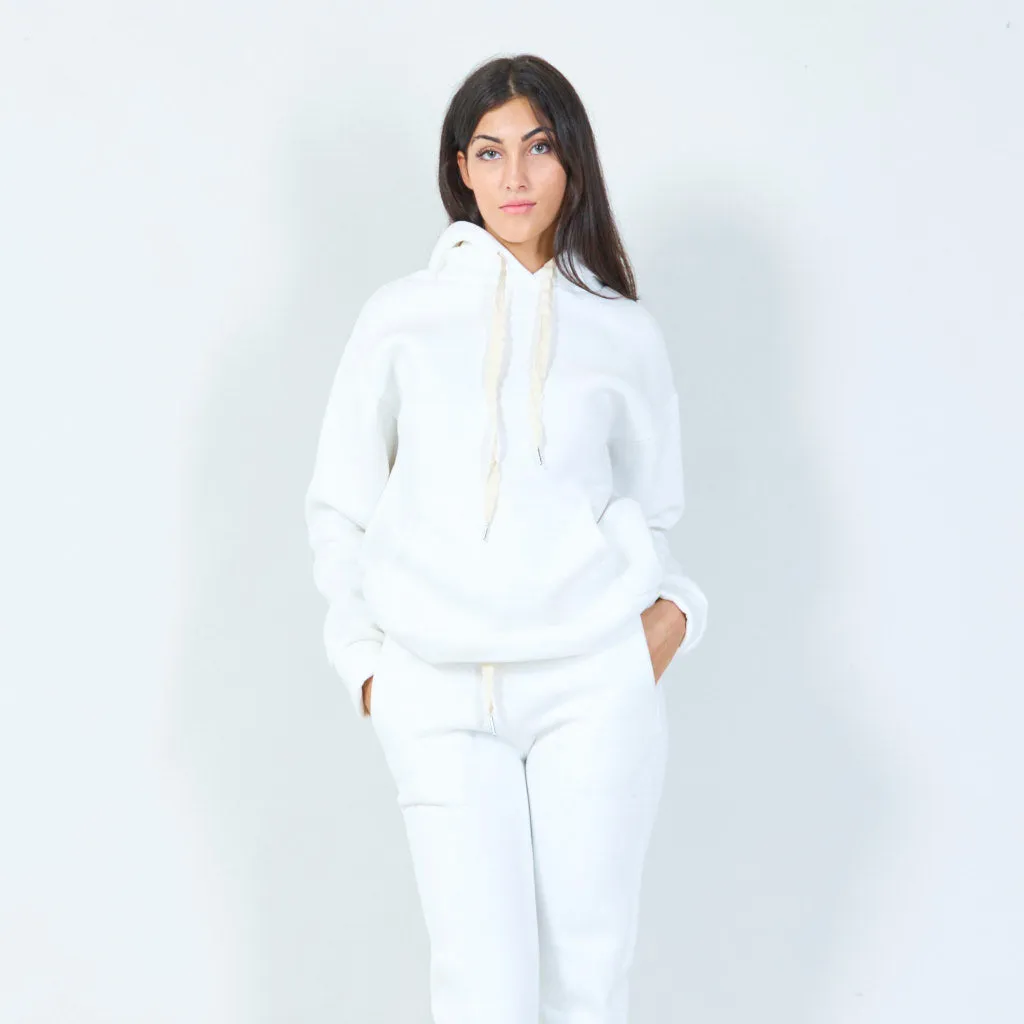 Casual pullover hoodie with drawstring wholesale