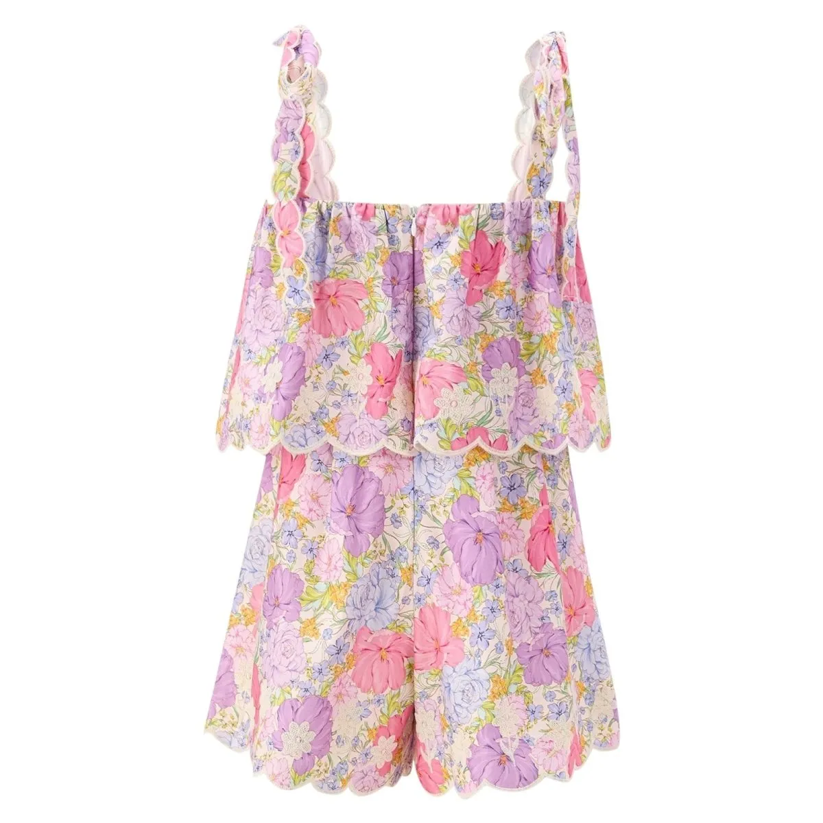 CHARLOTTE EMBROIDERED ROMPER