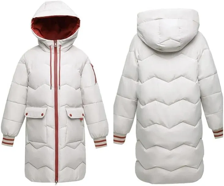 CJQJPNZ Down Jackets Female Winter Coat Women's Parkas Hooded Warm Winter Jacket Coat Cotton Padded Jacket-