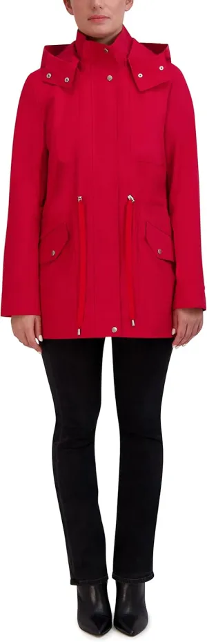 Cole Haan Women's Adjustable Rain Short Coat