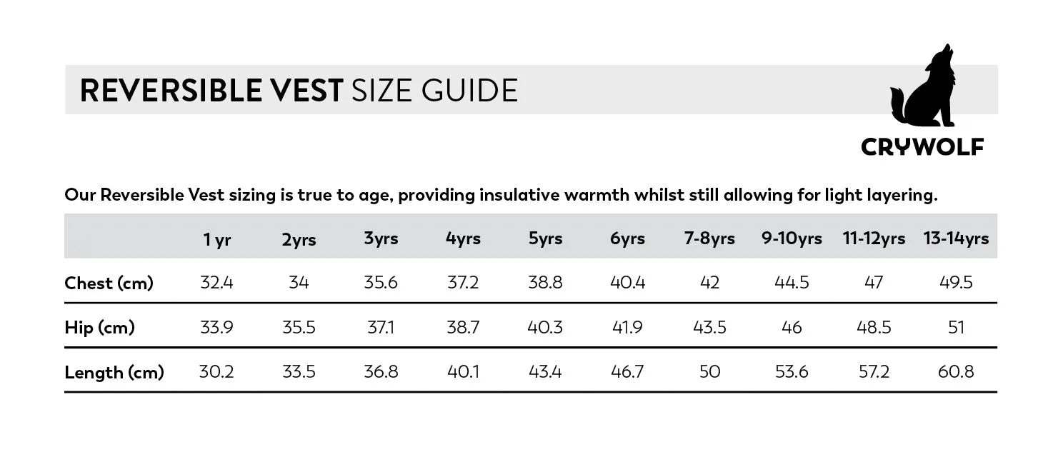 Crywolf Reversible Vest - Great Outdoors