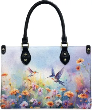 Customized Print Women PU Leather Shoulder Tote Bag Top Handle Satchel Handbags