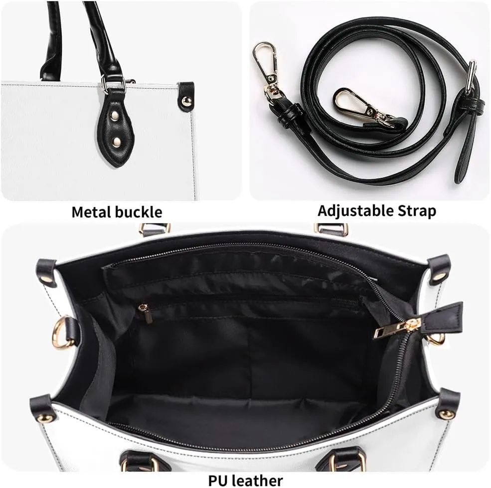 Customized Print Women PU Leather Shoulder Tote Bag Top Handle Satchel Handbags