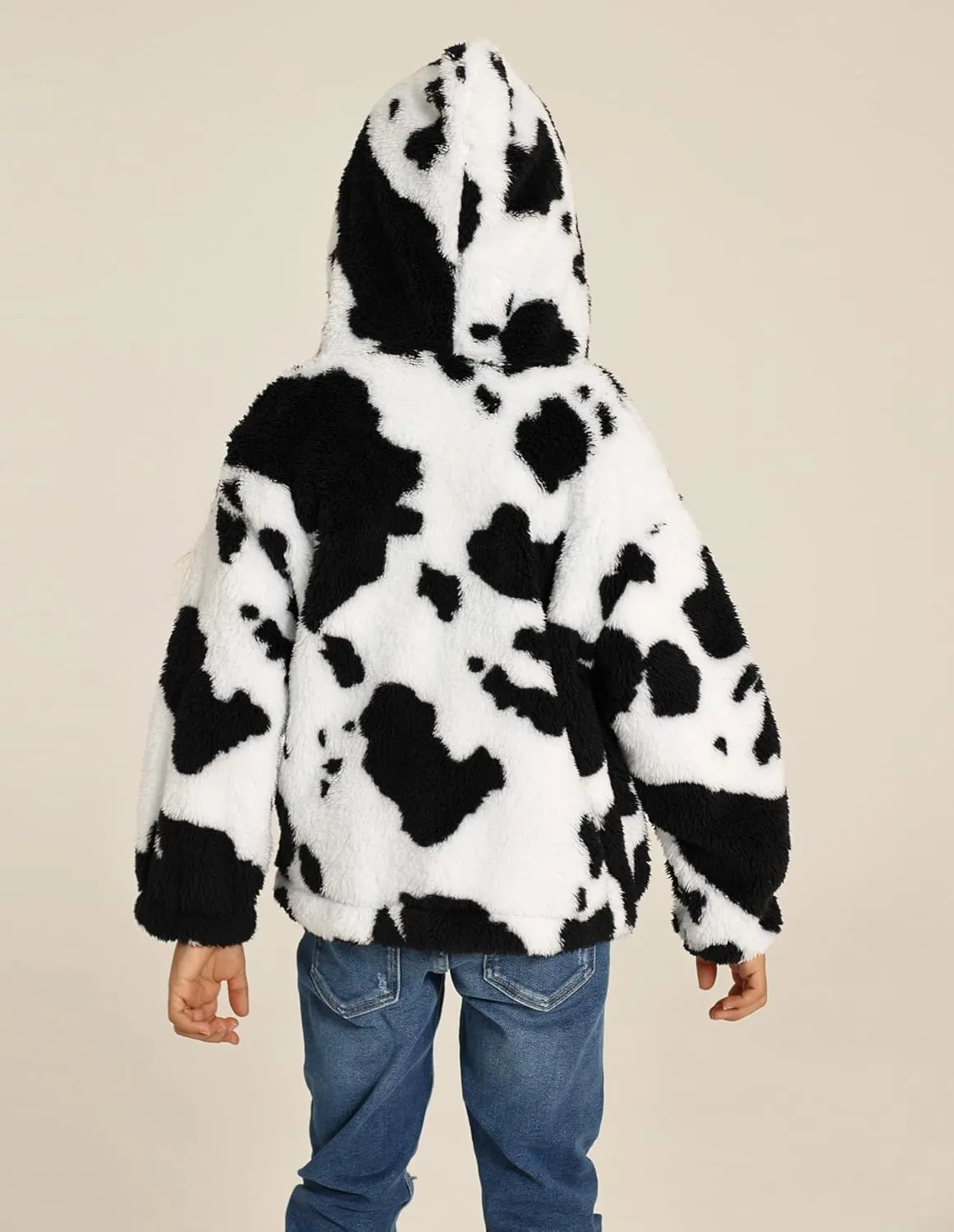 Danna Belle Girls Full Zip Hoodie Fleece Jacket Sherpa Hoodie Coat Fall Winter Outwear 5-12Y