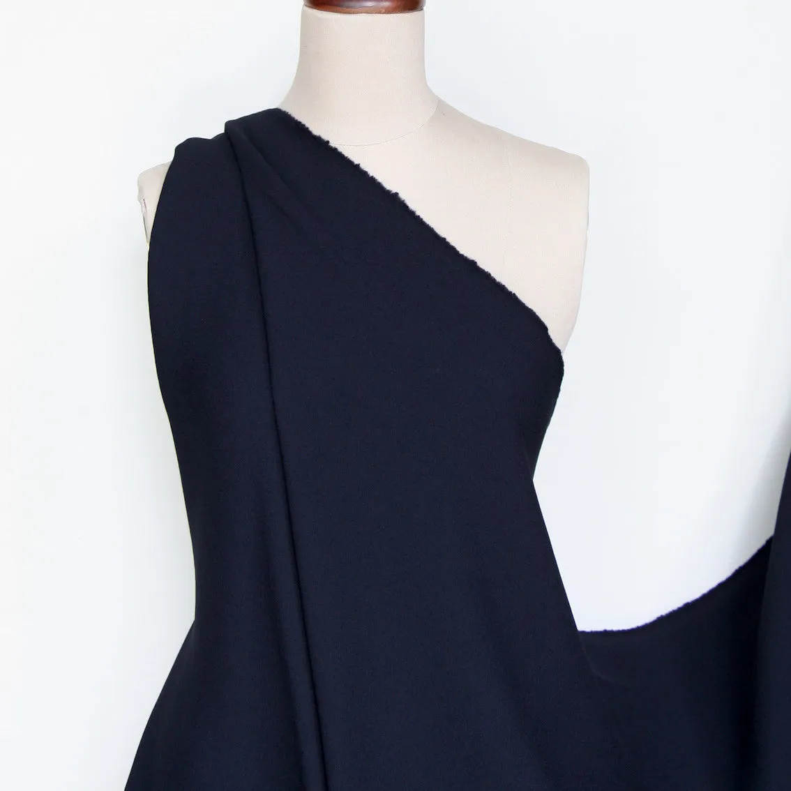 Dark Navy Double Crepe