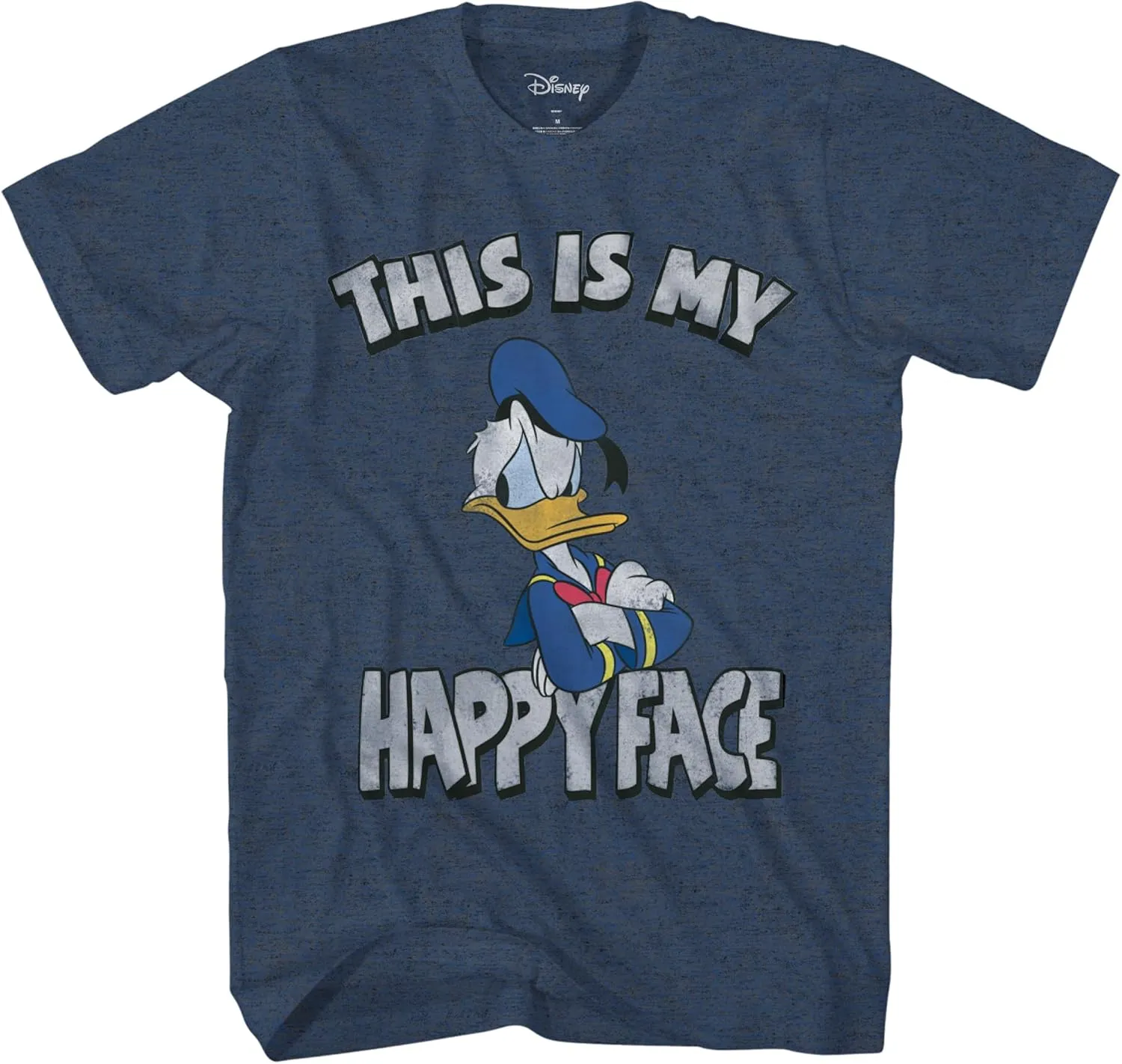 Disney Men's Donald Duck Face T-Shirt