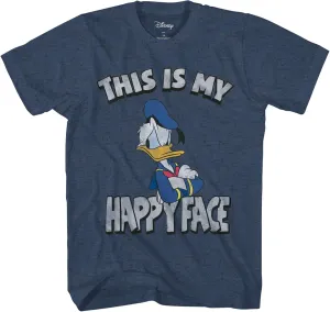 Disney Men's Donald Duck Face T-Shirt