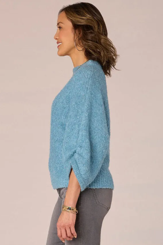 Dolman Sleeve Funnel Neck Sweater