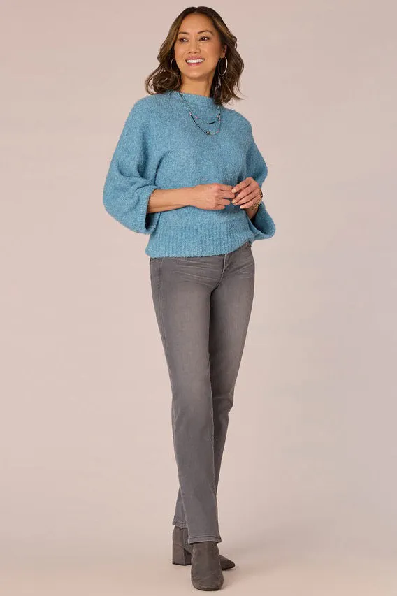 Dolman Sleeve Funnel Neck Sweater