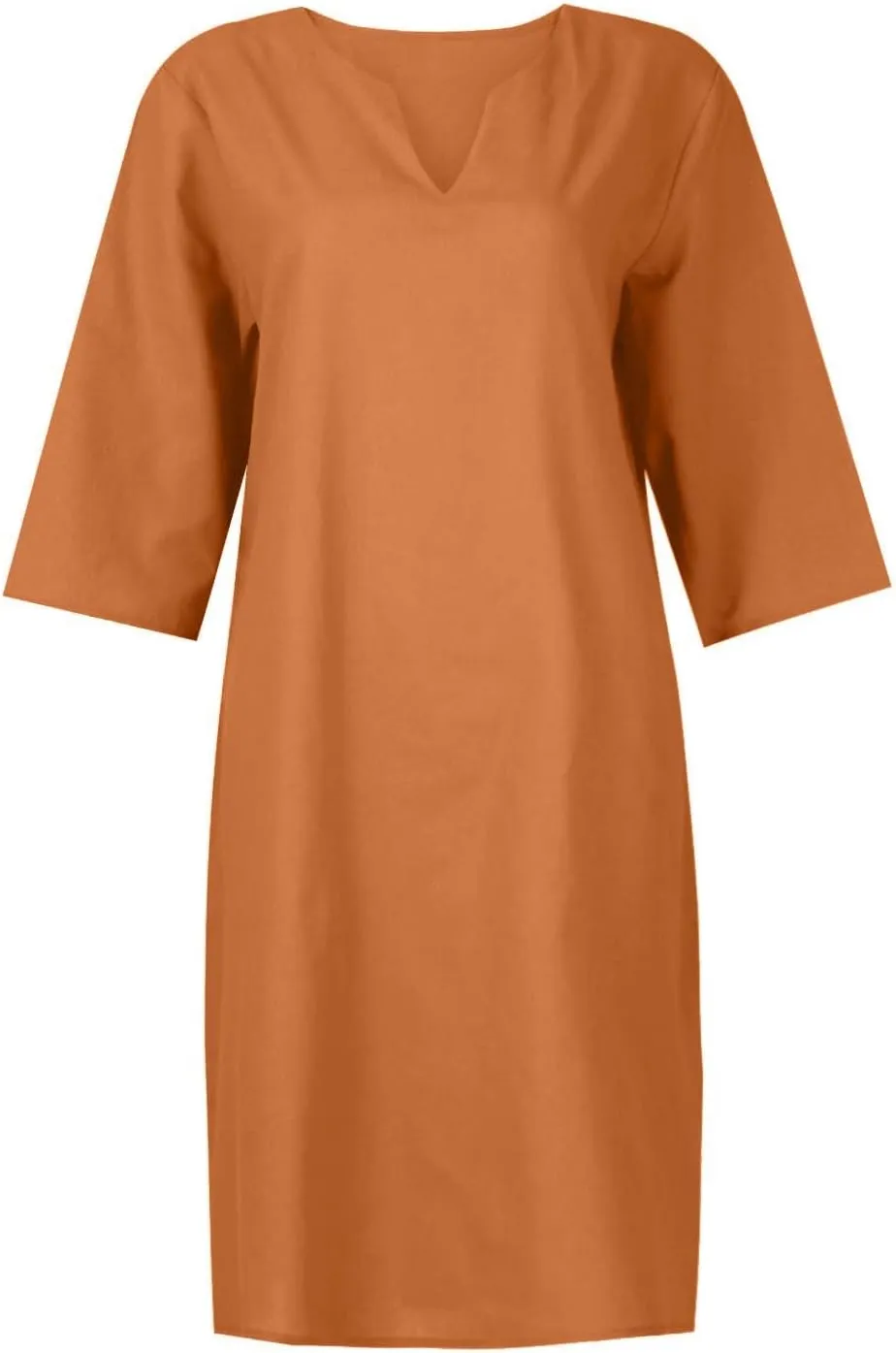 Dresses for Women Spring Cotton Linen V-Neck Floral Flare Midi Summer Dress Boho Floral Elegant Flowy Dresses