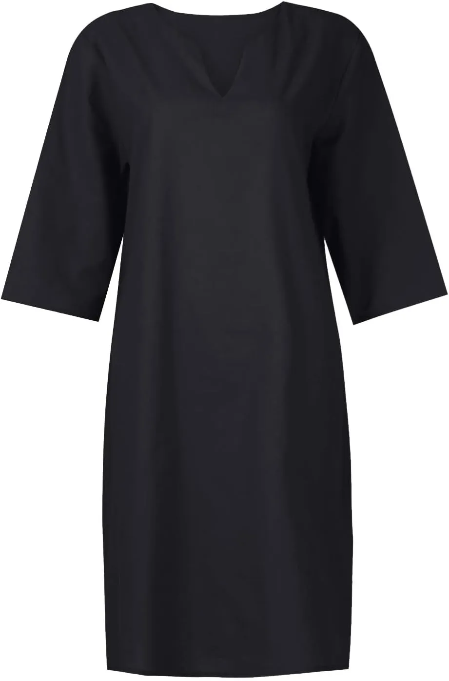Dresses for Women Spring Cotton Linen V-Neck Floral Flare Midi Summer Dress Boho Floral Elegant Flowy Dresses