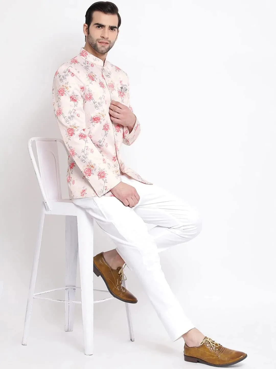 Elina fashion Men's Bandhgala Jodhpuri Waistcoat Top Indian Stitched Readymade Festive Wear