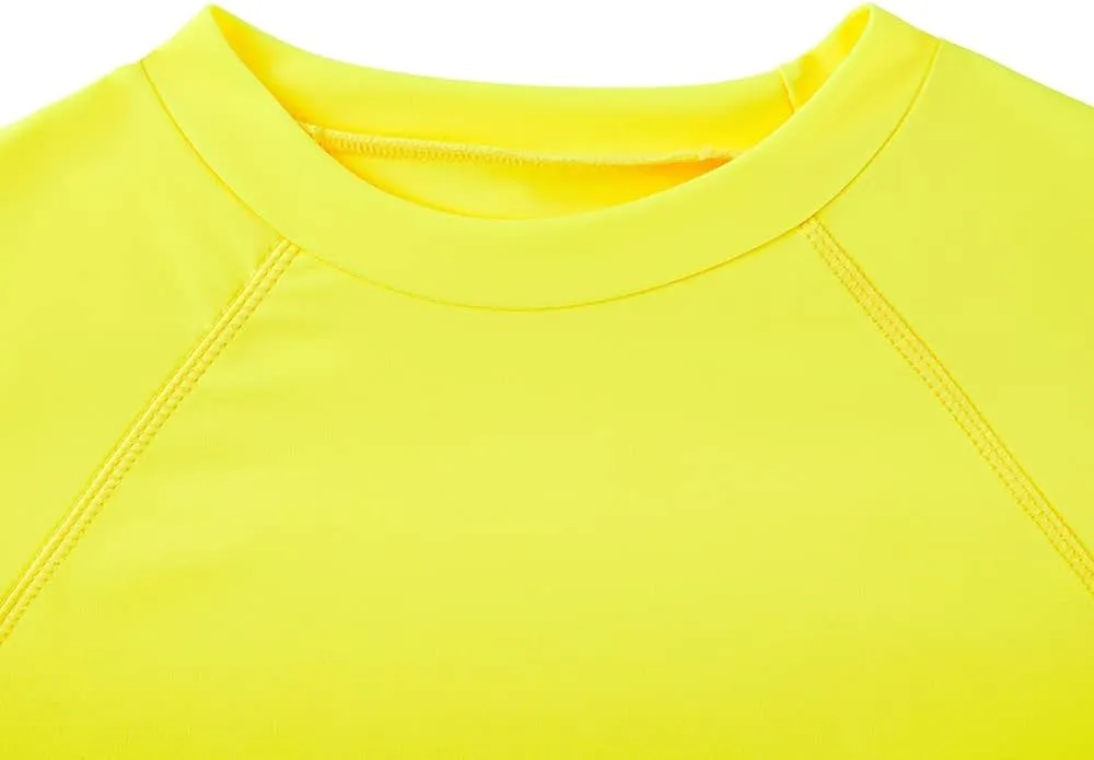 ESTAMICO Boys Short Sleeve Rash Guard Shirt Quick Dry Swimwear UPF 50  Protection Athletic Swim Tee