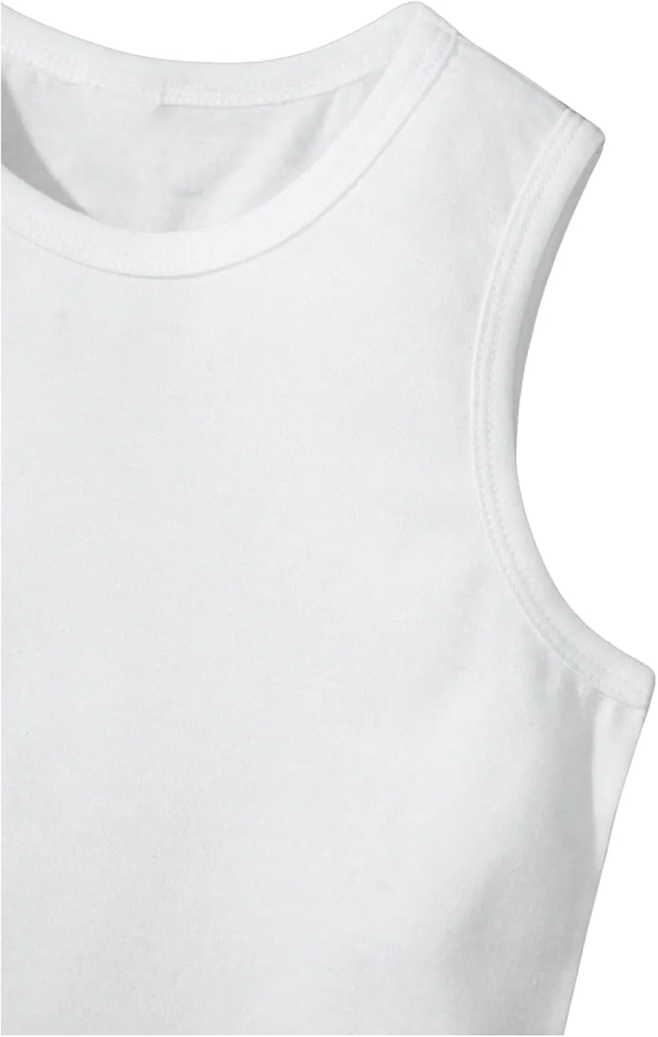 Floerns Boy's 3 Pcs Sleeveless Crew Neck Pocket Casual Solid Tank Top